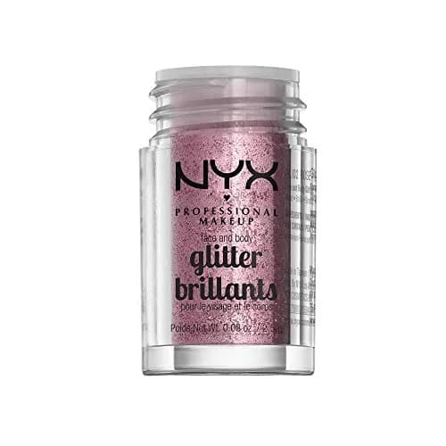 NYX PROFESSIONAL MAKEUP Face & Body Glitter, Rose 2.5 ml (0.08 Fl Oz) | Shimmering Loose Glitter for Face and Body thumbnail 2