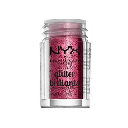 NYX PROFESSIONAL MAKEUP Face & Body Glitter, Red | Sparkling Scattered Sparkles for Festive Looks thumbnail 2
