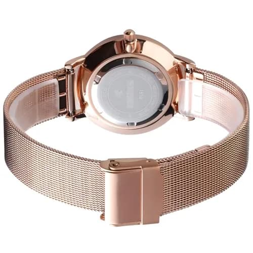 MASTOP Women's Ultra-Thin Quartz Watch 33mm Rose Gold | Japanese Movement thumbnail 3