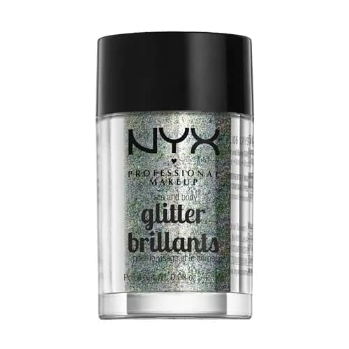 NYX PROFESSIONAL MAKEUP Face & Body Glitter, Crystal | Sparkling Loose Glitter for Face & Body, 0.08 Oz thumbnail 2