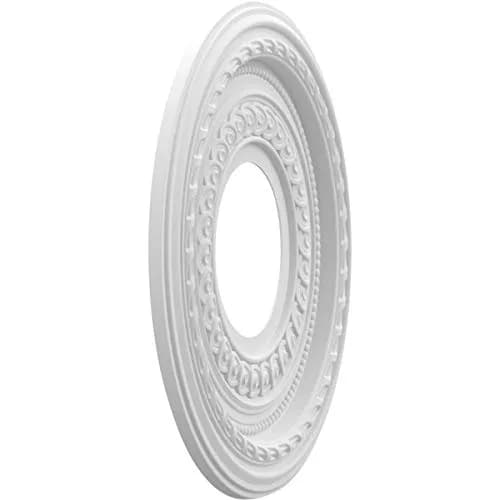 Ekena Millwork CMP10CO Cole Thermoformed PVC Ceiling Medallion | 10" OD, Indoor & Outdoor thumbnail 2