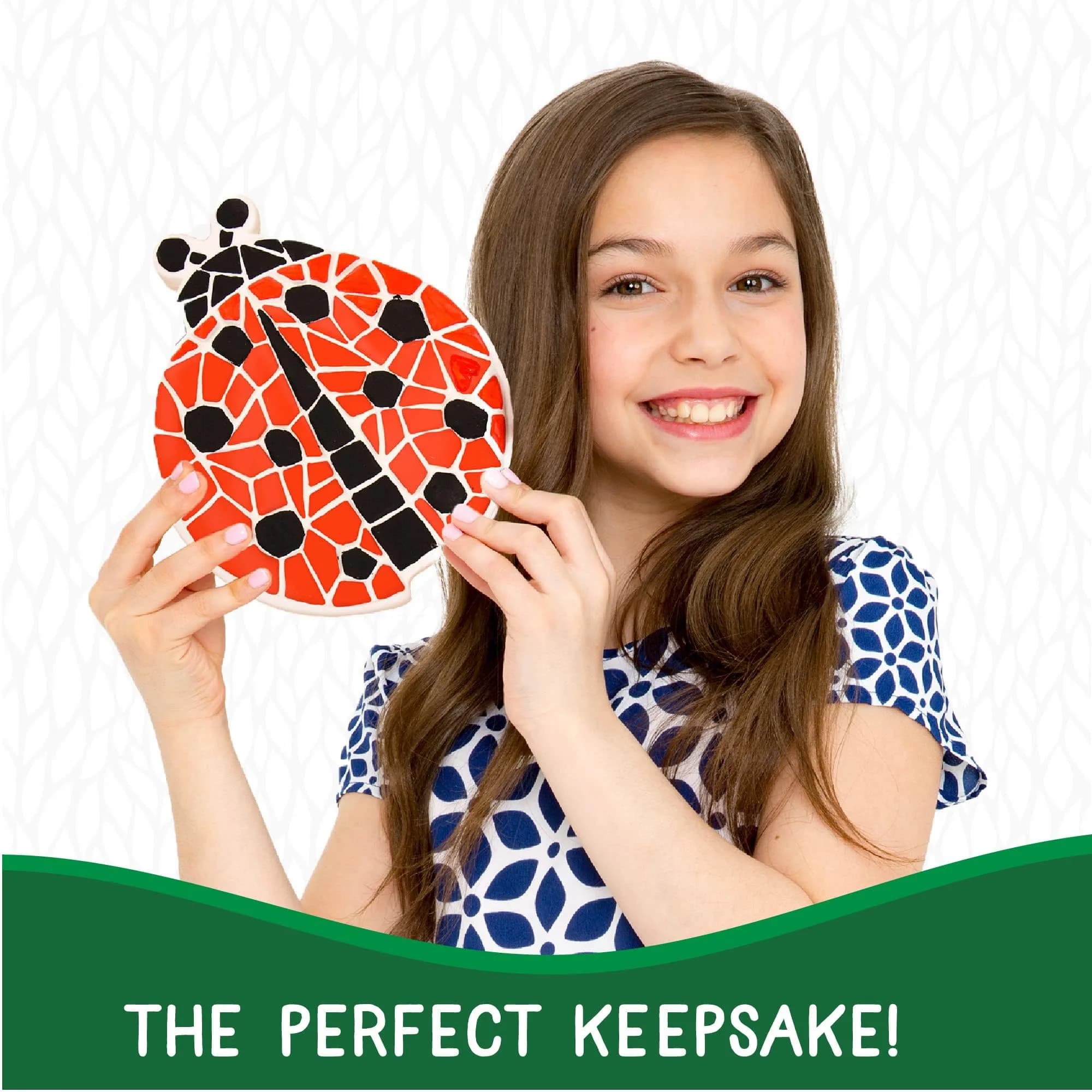 Creative Roots Ladybug Mosaic Stepping Stone Paint Kit for Kids Ages 6+ | USA Imported Craft Fun - view 3