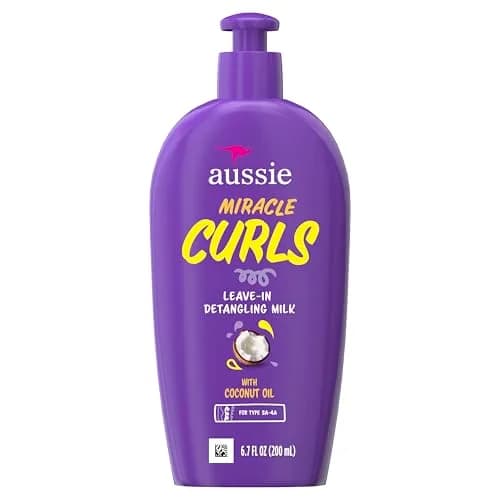 Aussie Miracle Curls Detangling Milk Treatment 197ml (6.7 fl oz) | Coconut & Jojoba Oil for Curly Hair thumbnail 8
