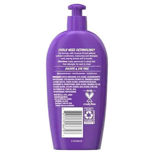 Aussie Miracle Curls Detangling Milk Treatment 197ml (6.7 fl oz) | Coconut & Jojoba Oil for Curly Hair thumbnail 9