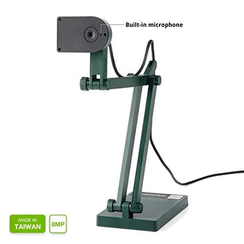 IPEVO V4K Ultra High Definition 8MP USB Document Camera | Plug-and-Play Visualizer for Live Demo thumbnail 5