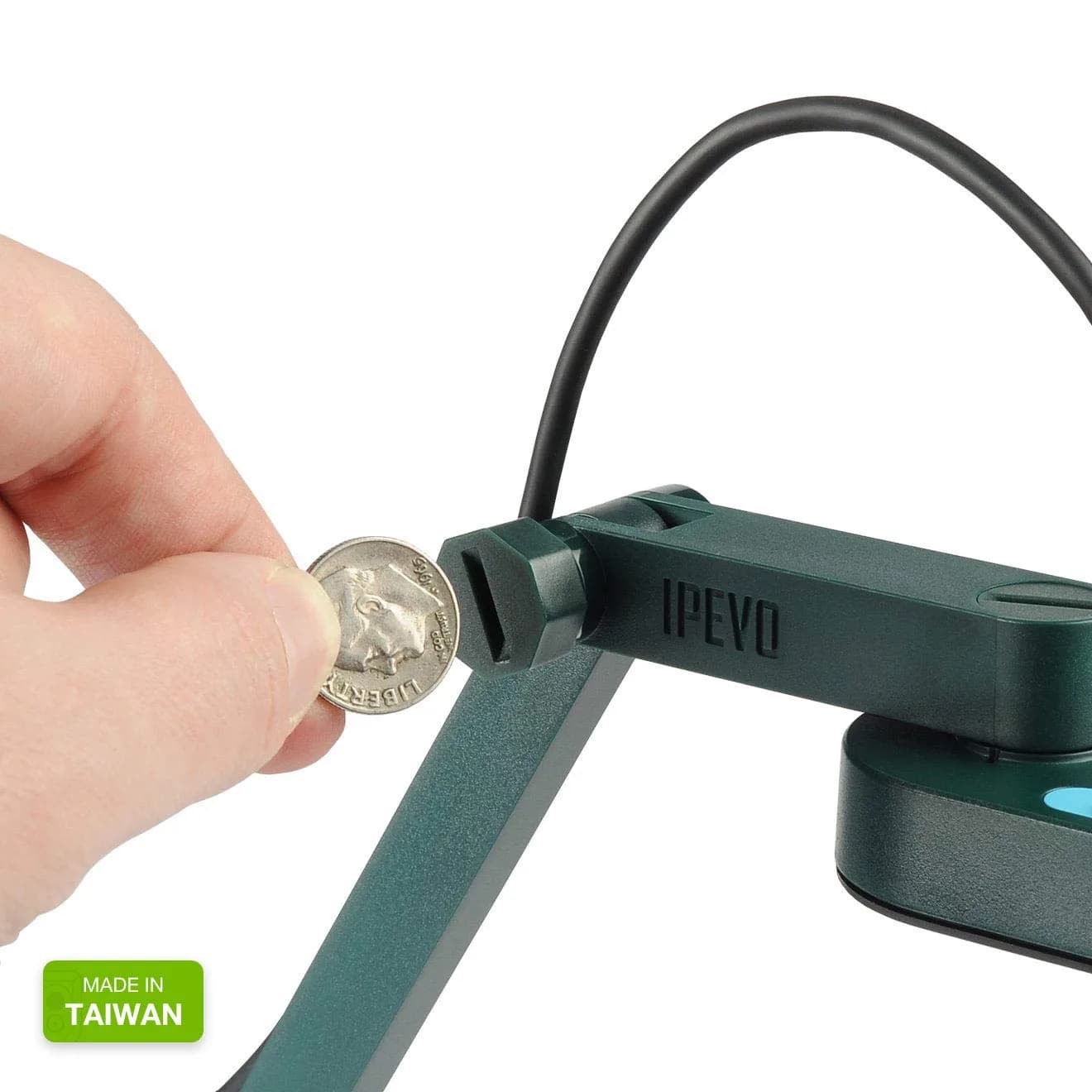 IPEVO V4K Ultra High Definition 8MP USB Document Camera | Plug-and-Play Visualizer for Live Demo - view 7