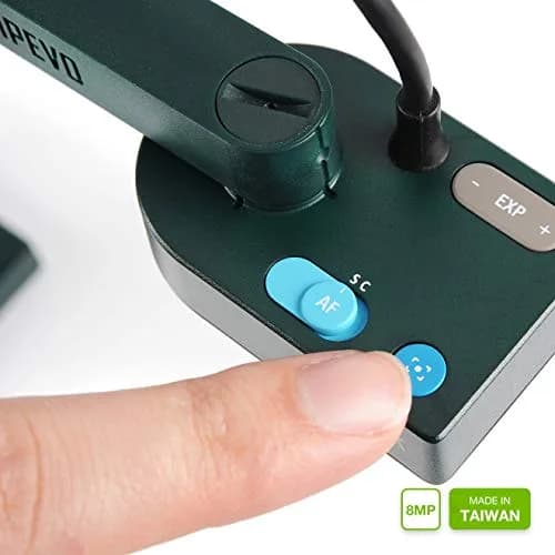 IPEVO V4K Ultra High Definition 8MP USB Document Camera | Plug-and-Play Visualizer for Live Demo thumbnail 8
