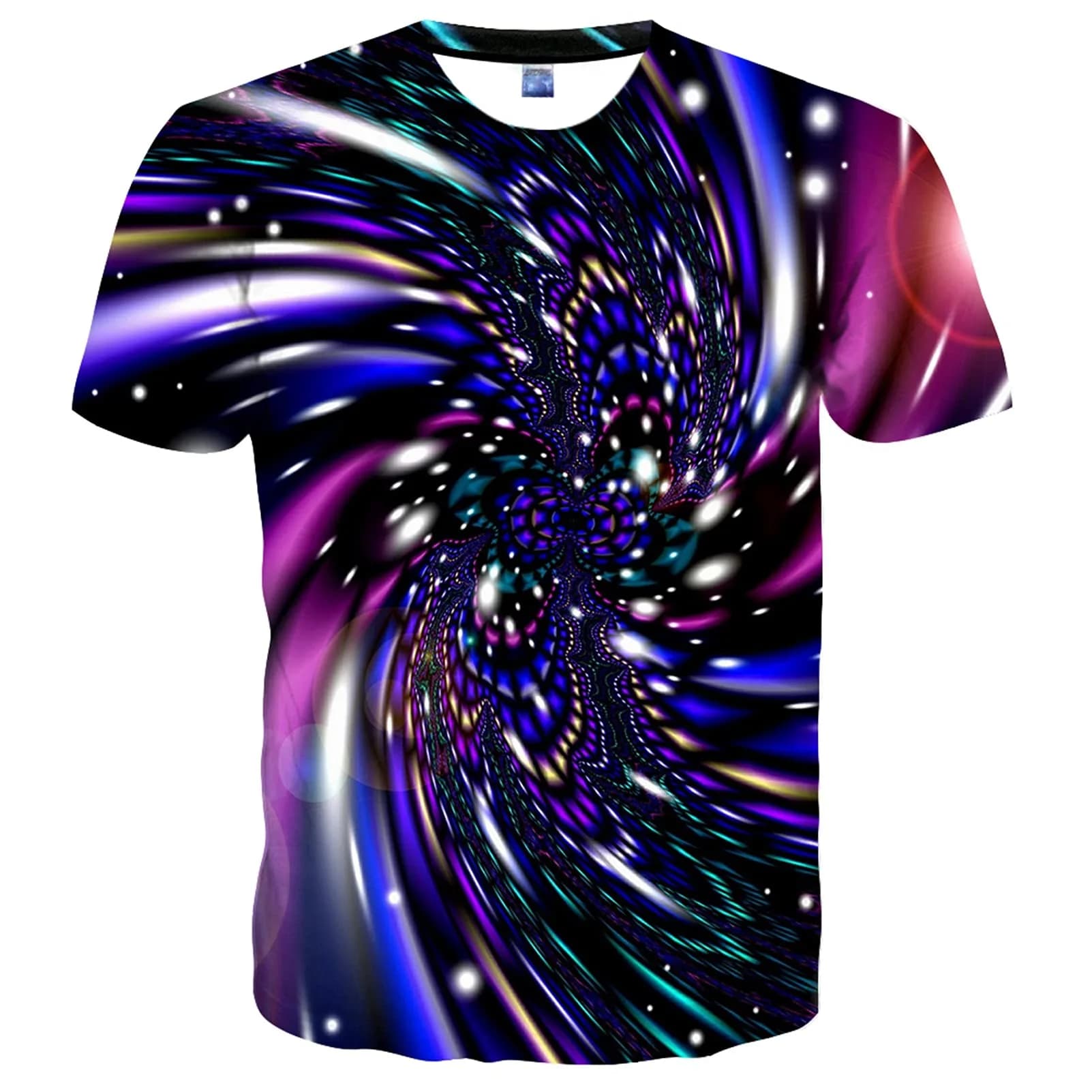 YAJOOEY Unisex Space Shirts 3D Print Graphic T-Shirt Medium | Vibrant Space Design, Comfortable Fit — Blue17