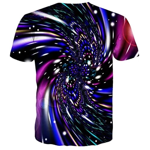 YAJOOEY Unisex Space Shirts 3D Print Graphic T-Shirt Medium | Vibrant Space Design, Comfortable Fit thumbnail 2