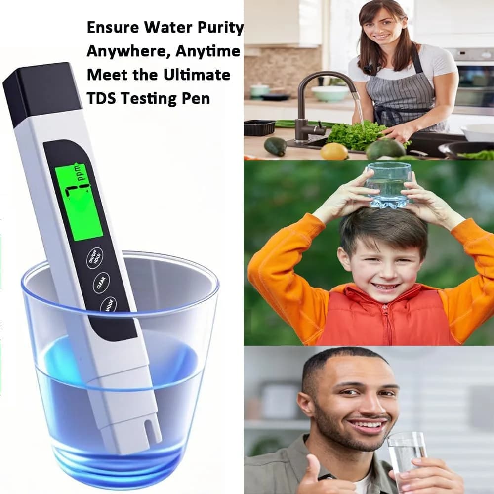 Lxuemlu TDS Meter Digital Water Tester, Accurate and Reliable, Professional TDS, Temperature and EC Meter with Carrying Case, 0-9999ppm, Ideal ppm Meter for Drinking Water, RO/DI System, Aquariums - view 5