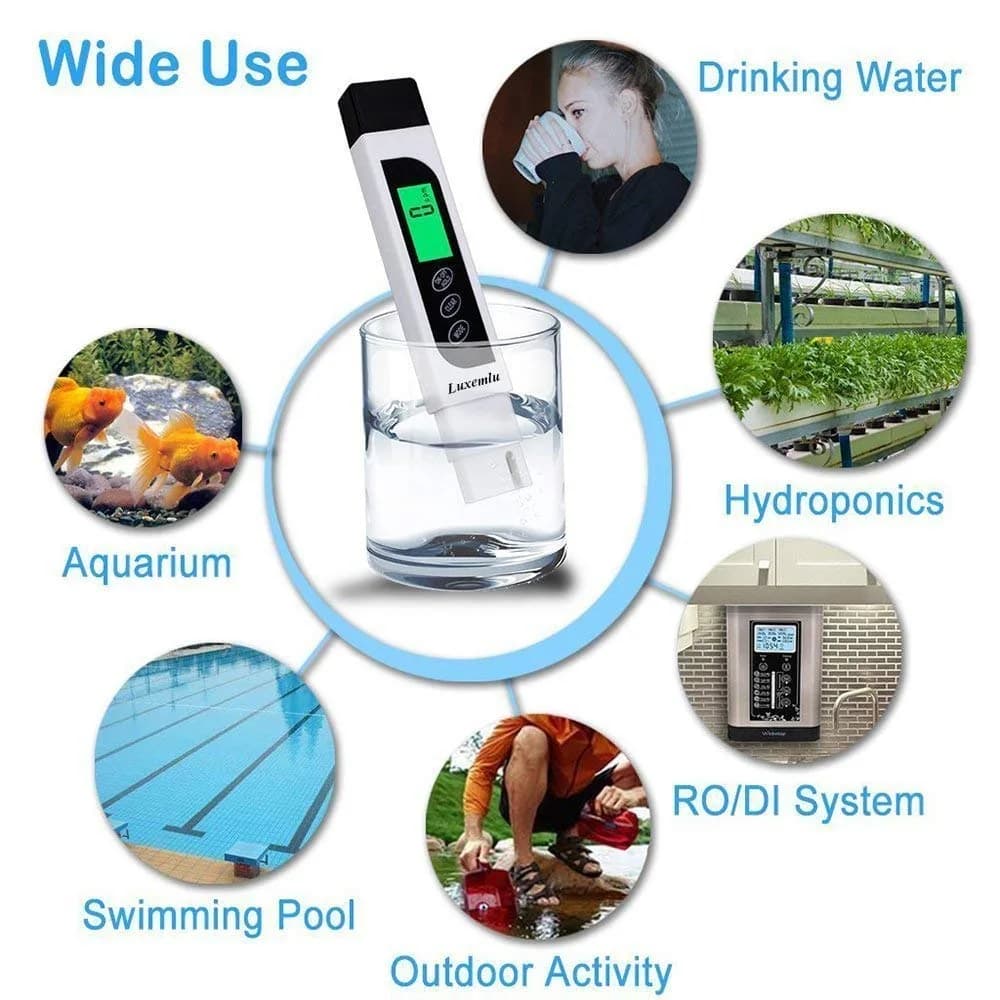 Lxuemlu TDS Meter Digital Water Tester, Accurate and Reliable, Professional TDS, Temperature and EC Meter with Carrying Case, 0-9999ppm, Ideal ppm Meter for Drinking Water, RO/DI System, Aquariums - view 6