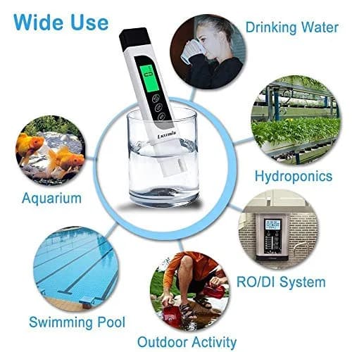 Lxuemlu TDS Meter Digital Water Tester, Accurate and Reliable, Professional TDS, Temperature and EC Meter with Carrying Case, 0-9999ppm, Ideal ppm Meter for Drinking Water, RO/DI System, Aquariums thumbnail 6