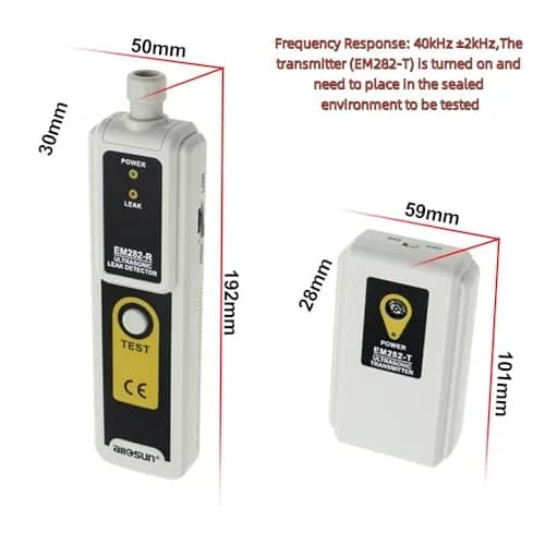 allsun Ultrasonic Leak Detector Kit EM282 with Transmitter, 40kHz HVAC & Automotive Leak Tester thumbnail 5