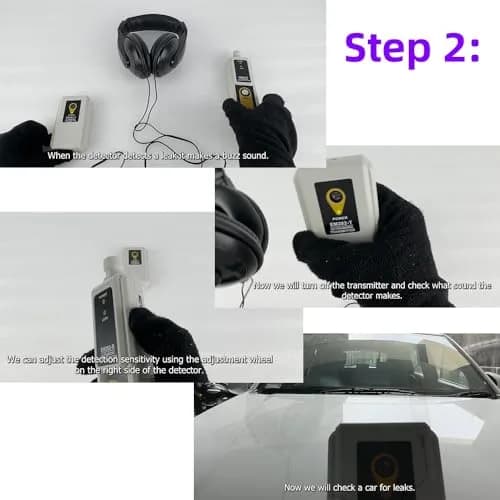 allsun Ultrasonic Leak Detector Kit EM282 with Transmitter, 40kHz HVAC & Automotive Leak Tester thumbnail 9