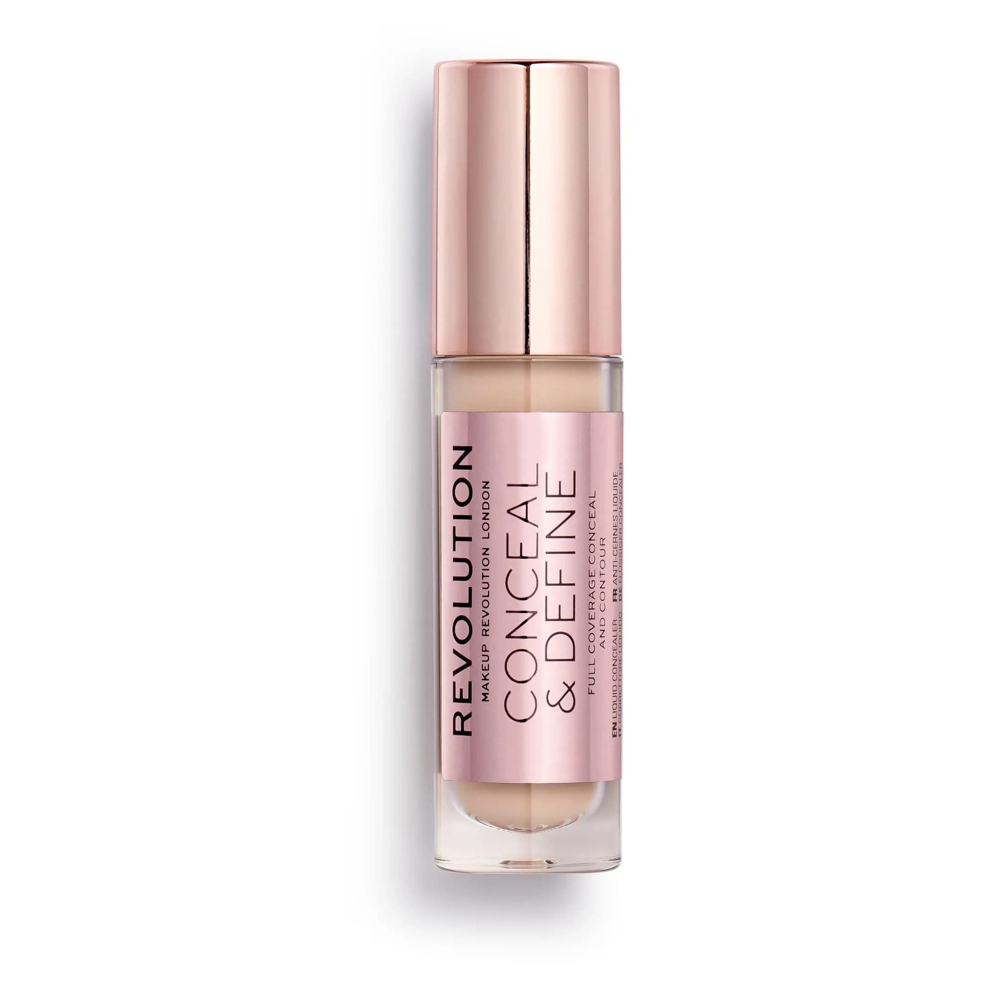 Revolution Beauty London Conceal & Define Concealer 0.14 oz | Full Coverage, Matte Finish, Vegan & Cruelty-Free