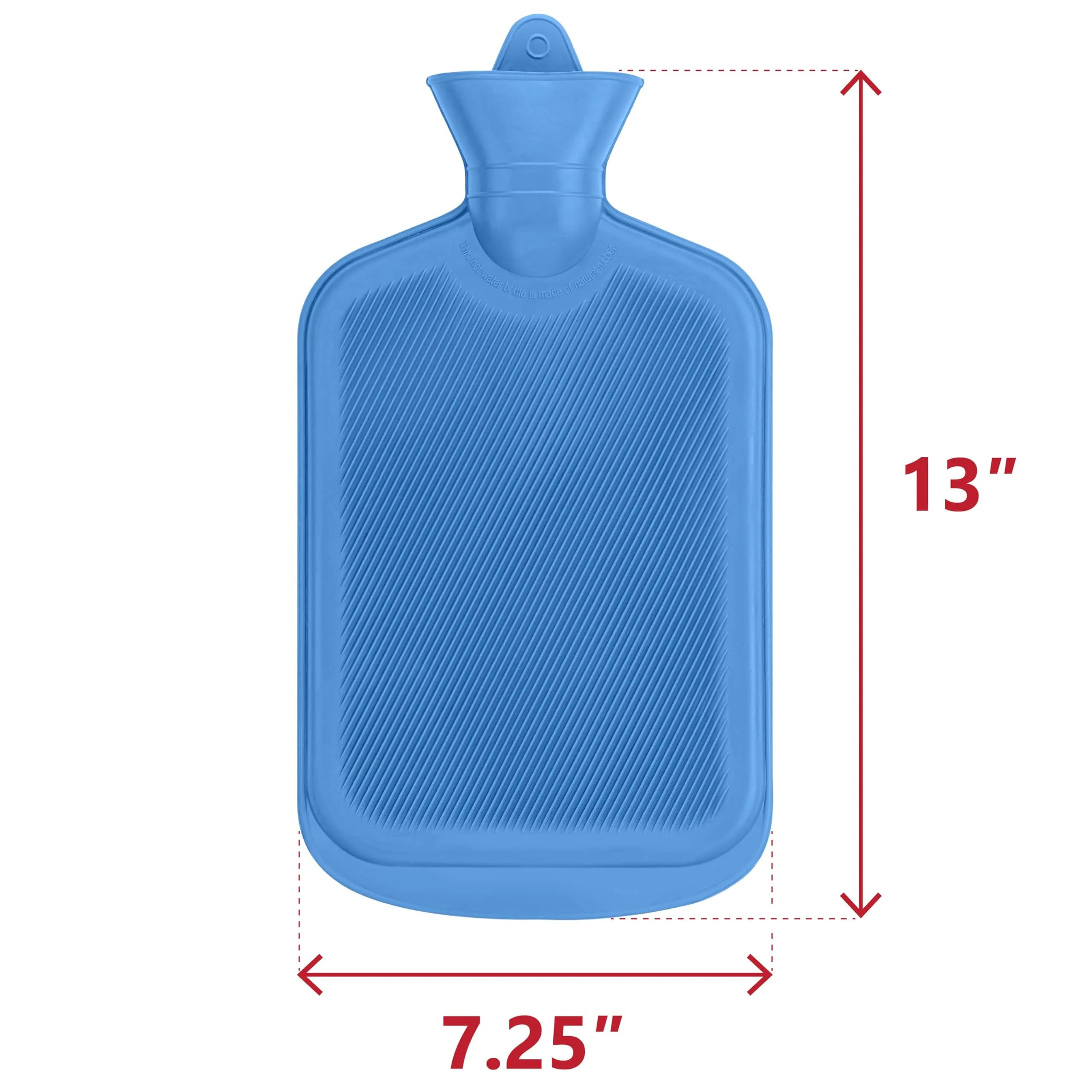 SteadMax 2 Pack Hot Water Bottles 2L | Durable Rubber Heat Therapy for Pain Relief thumbnail 4