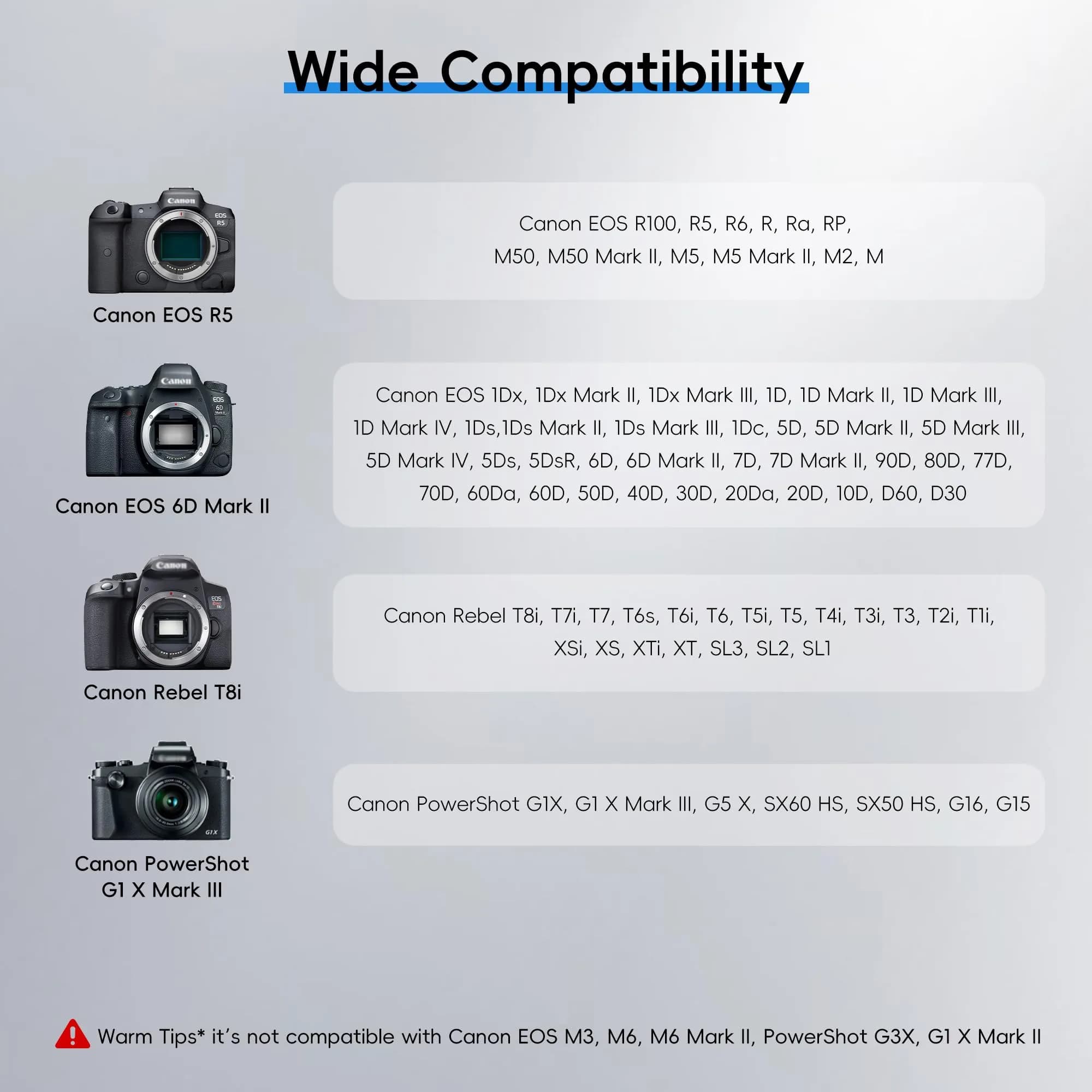 JJC Camera Hot Shoe Cover Cap 2-Pack | Protects Canon EOS R100 R5 R6 RP Rebel T7i T7 T6i SL3 SL2 - view 2