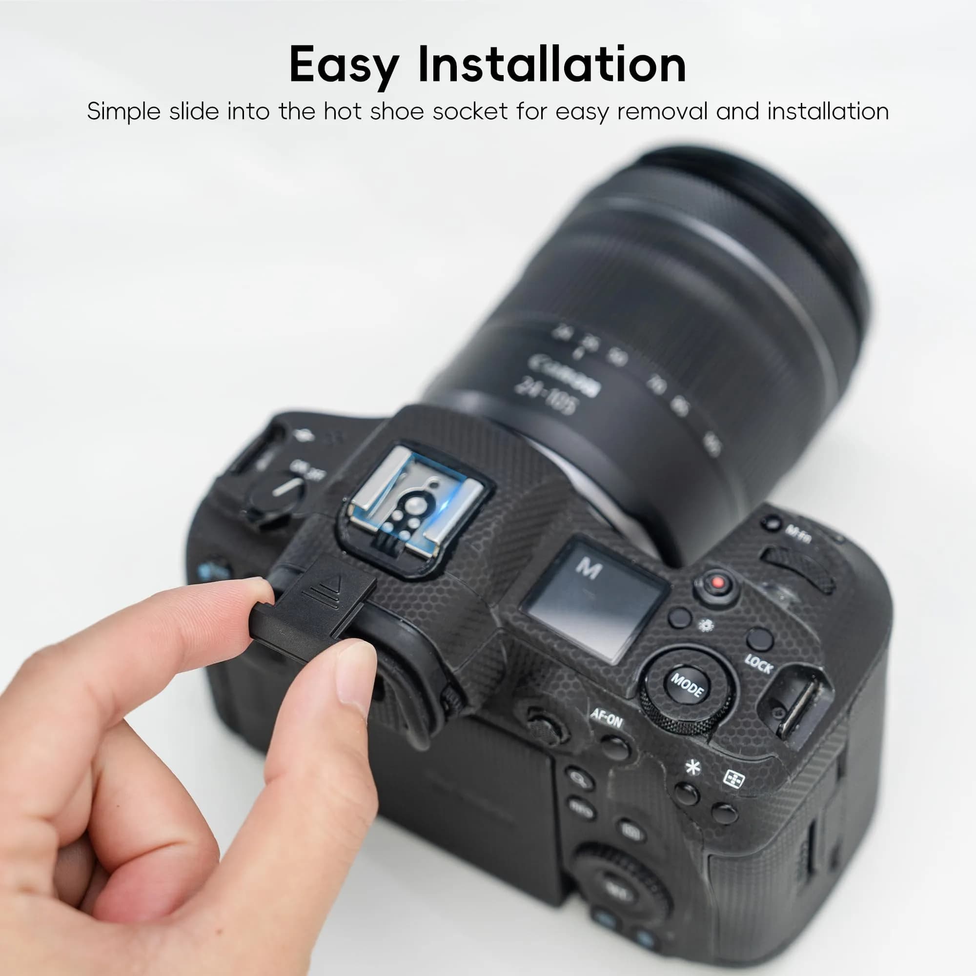 JJC Camera Hot Shoe Cover Cap 2-Pack | Protects Canon EOS R100 R5 R6 RP Rebel T7i T7 T6i SL3 SL2 - view 3