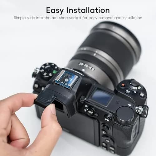 JJC 2-Pack Camera Hot Shoe Cover Cap for Nikon Zf Zfc Z30 Z50II Z9 Z8 Z7 Z6II Z5II D850 D810 D780 D750 D7500 D7200 D5600 D5500 Coolpix P950 | Protects Hot Shoe Contacts thumbnail 3