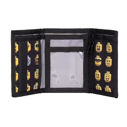 LEGO Kids Unisex Trifold Wallet with Clear ID Window, Card & Cash Pockets, Secure Hook & Loop Closure thumbnail 6