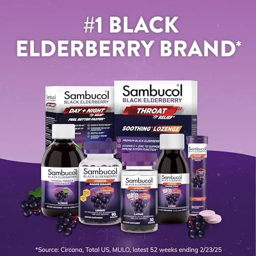 Sambucol Black Elderberry Effervescent Tablets 30 Count (Pack of 2) | Immune Support with Zinc & Vitamin C thumbnail 8