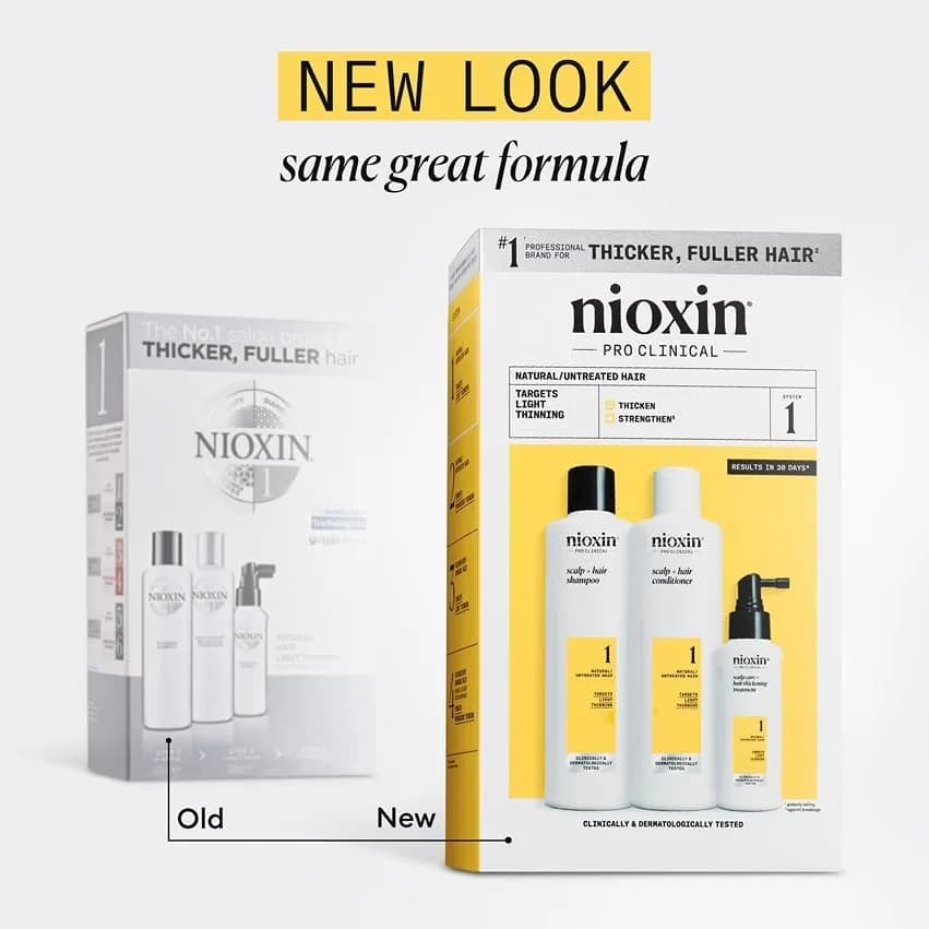 NIOXIN System 1 Hair Thickening Treatment 23.6 Fl Oz (700 ml) | For Natural Hair with Light Thinning | Strengthens & Boosts Density - view 2