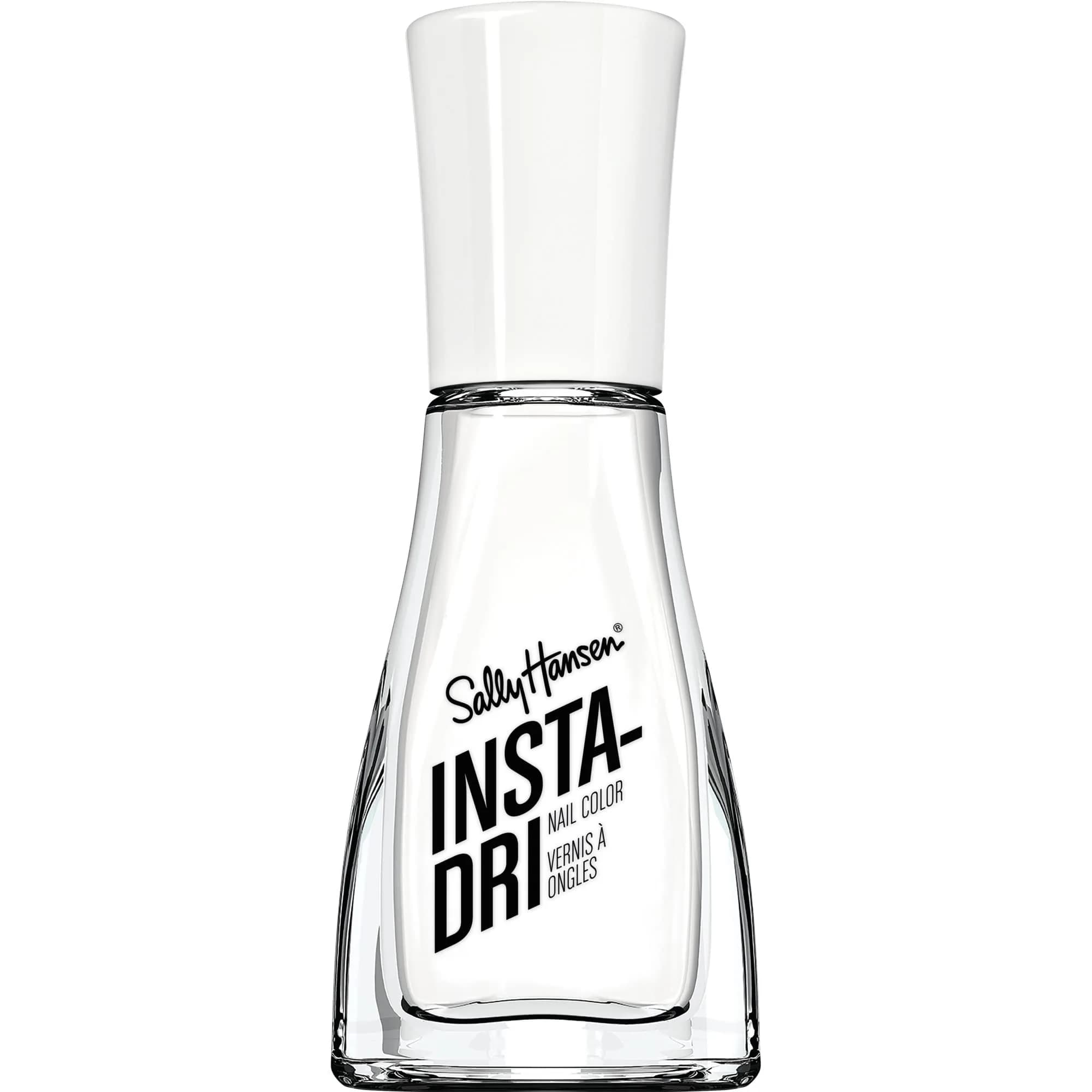 Sally Hansen Insta-Dri Nail Polish White On Time, 9ml (0.31 Fl Oz) | Quick Dry, Long Lasting, Shiny Finish