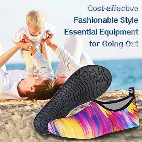 YALOX Water Shoes Women's Men's Outdoor Beach Swimming Aqua Socks Quick-Dry Barefoot Shoes Surfing Yoga Pool Exercise | Breathable & Shock Absorbing thumbnail 6