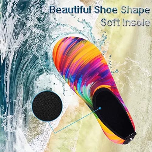 YALOX Water Shoes Women's Men's Outdoor Beach Swimming Aqua Socks Quick-Dry Barefoot Shoes Surfing Yoga Pool Exercise | Breathable & Shock Absorbing thumbnail 2
