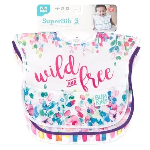 Bumkins SuperBib Baby & Toddler Bibs 3-Pack | Waterproof, Adjustable, Mess Saver for 6-24 Months thumbnail 9