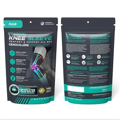 Modvel Compression Knee Brace 2-Pack | FDA Approved, Doctor Recommended, Adjustable Fit thumbnail 7