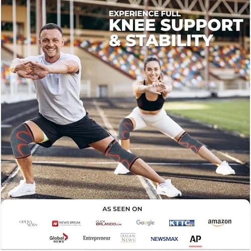 Modvel Compression Knee Brace 2-Pack | FDA Approved, Doctor Recommended, Adjustable Fit thumbnail 3