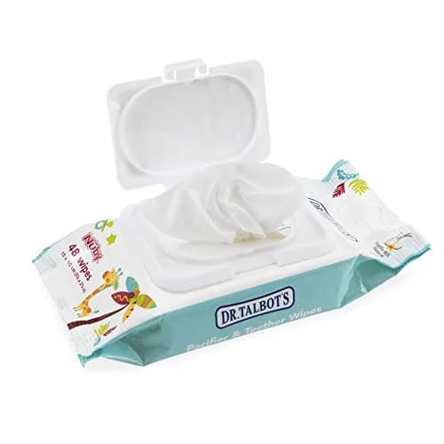 Dr. Talbot's Pacifier and Teether Wipes 96 Count | All Natural, Alcohol-Free, Food-Grade Cleaning Wipes thumbnail 7