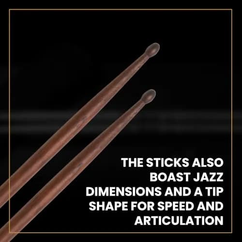 Zildjian Trilok Gurtu Artist Series Drumsticks | Unique Notch & Jazz Dimensions for Speed & Articulation thumbnail 4