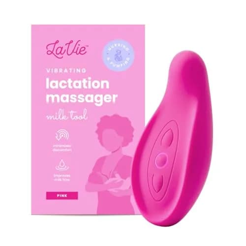 LaVie Lactation Massager with 5 Vibration Modes | 1 Count (Rose) thumbnail 1