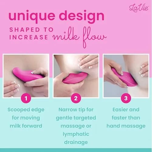 LaVie Lactation Massager with 5 Vibration Modes | 1 Count (Rose) thumbnail 7