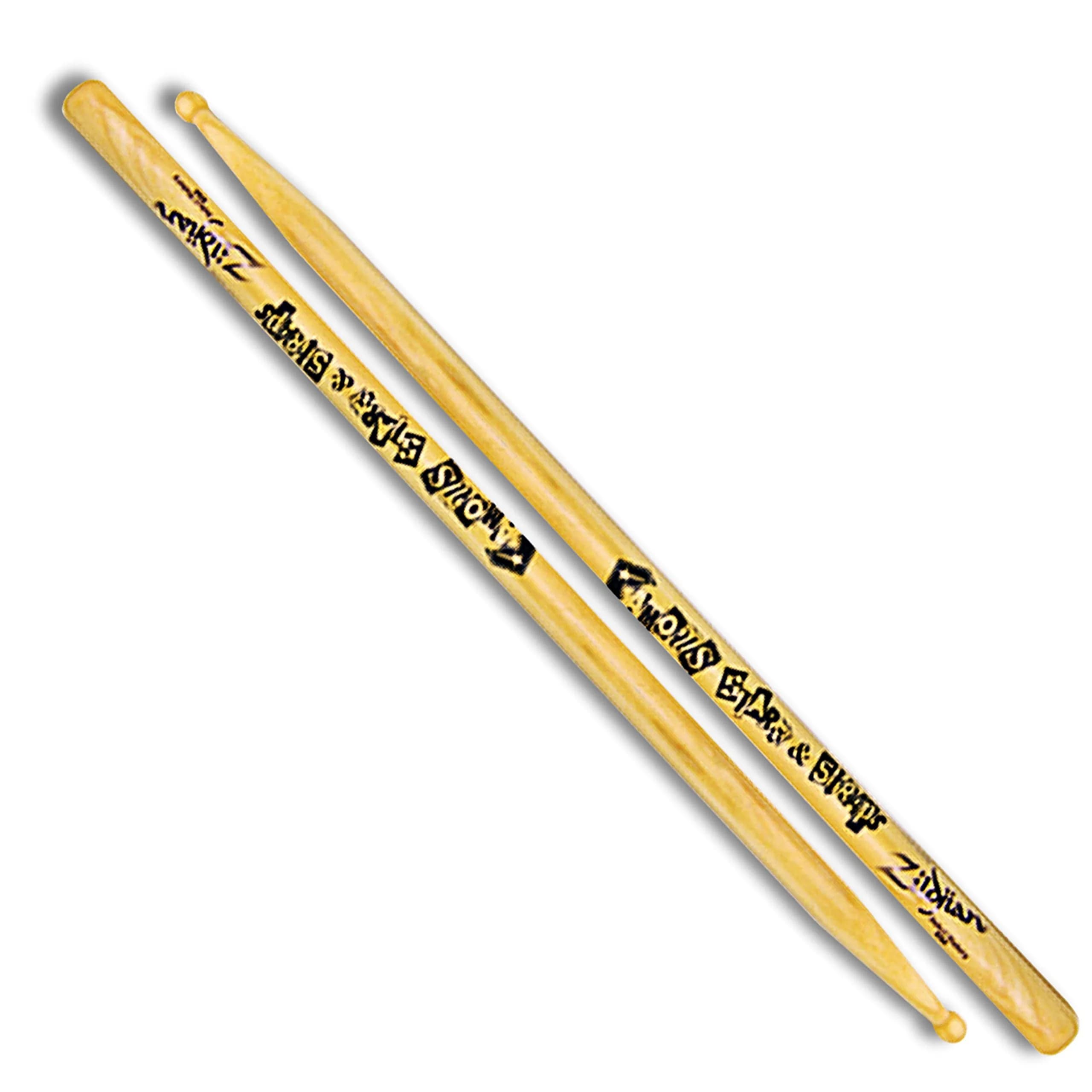 Zildjian ZASTBF Travis Barker Famous SS Model Drumsticks | Natural Finish, 1 in. Diameter, 16.4 in. Length — Famous SS Model