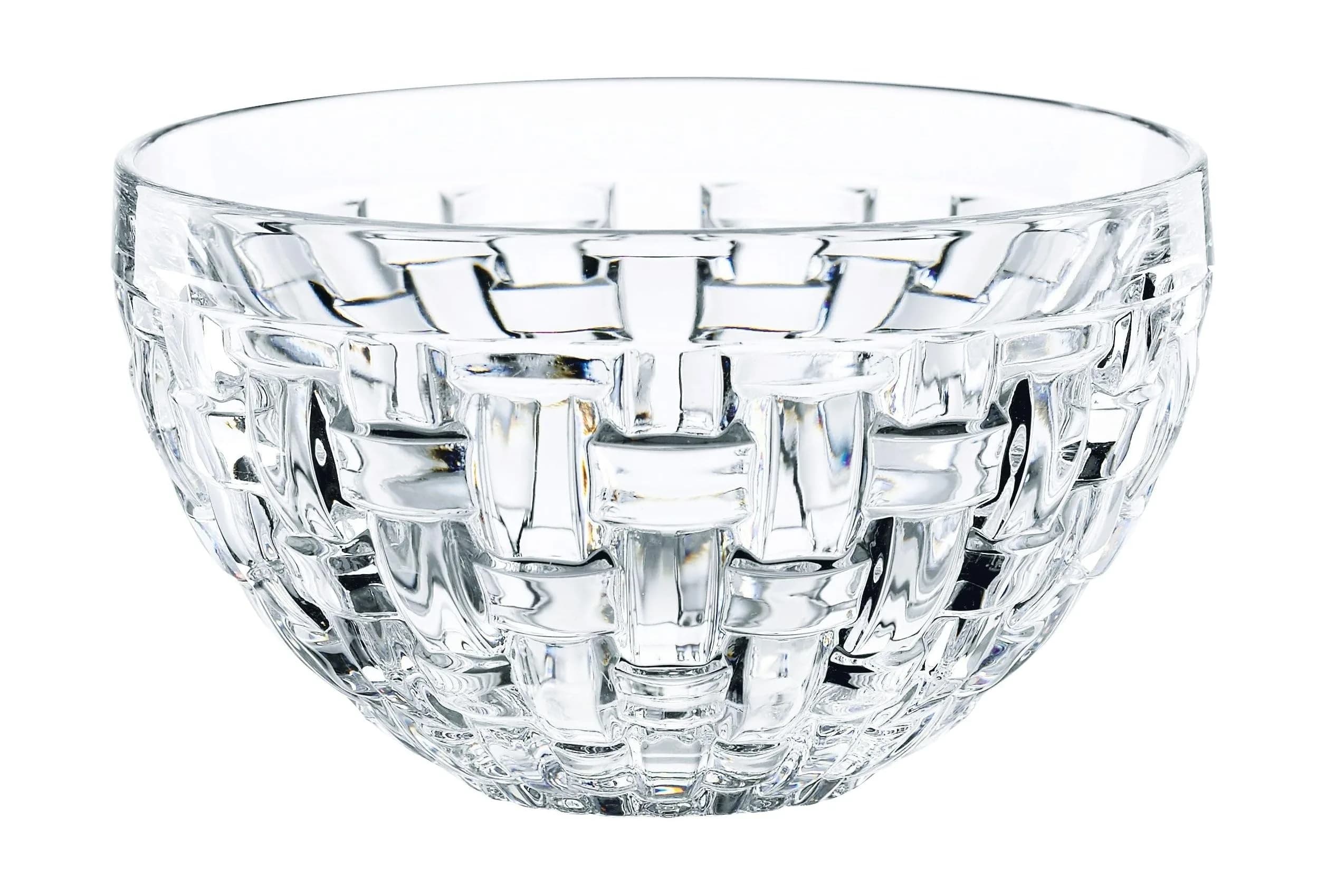 Nachtmann Bossa Nova Round Crystal Dip Bowls | 4-Piece Set for Dips & Sauces, Dishwasher Safe
