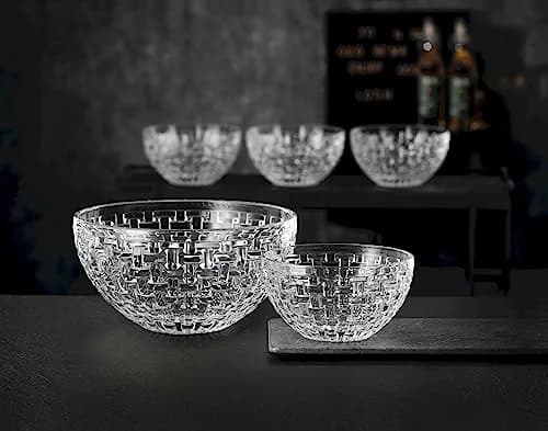 Nachtmann Bossa Nova Round Crystal Dip Bowls | 4-Piece Set for Dips & Sauces, Dishwasher Safe thumbnail 4