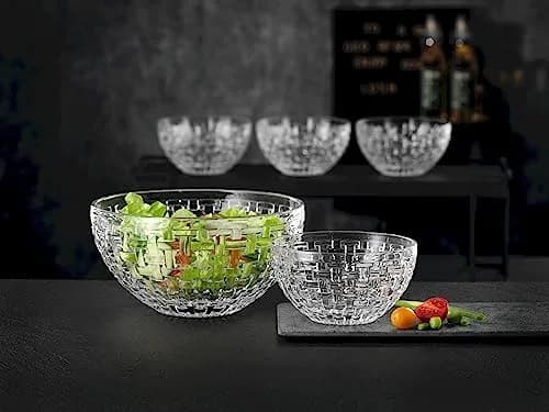 Nachtmann Bossa Nova Round Crystal Dip Bowls | 4-Piece Set for Dips & Sauces, Dishwasher Safe thumbnail 5