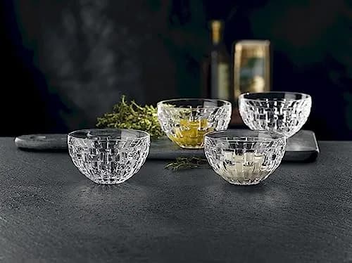 Nachtmann Bossa Nova Round Crystal Dip Bowls | 4-Piece Set for Dips & Sauces, Dishwasher Safe thumbnail 7