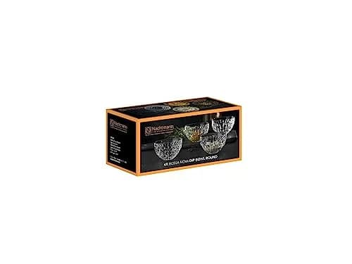 Nachtmann Bossa Nova Round Crystal Dip Bowls | 4-Piece Set for Dips & Sauces, Dishwasher Safe thumbnail 2