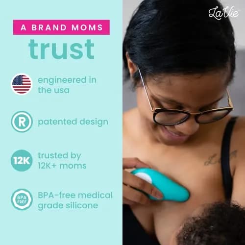 LaVie Lactation Massager Teal | 3 Vibration Modes, Medical-Grade Silicone, Rechargeable Battery thumbnail 9