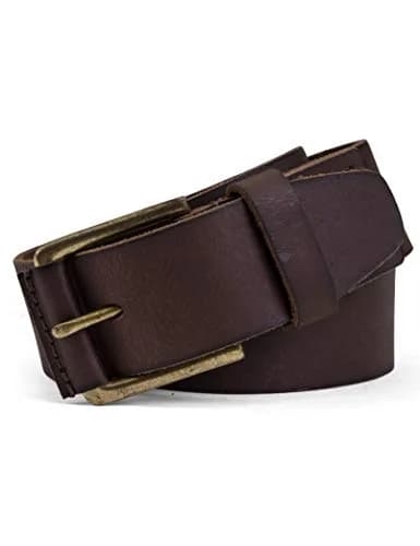 Timberland Casual Leather Classic Men Everyday Belts, Dark Brown, 36 | Genuine Full-Grain Leather thumbnail 2