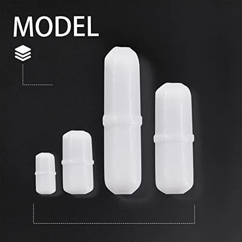 Yizerel PTFE Magnetic Stirrer Stir Bars Set (10pcs, 2-35mm) | Essential Lab Consumables thumbnail 3