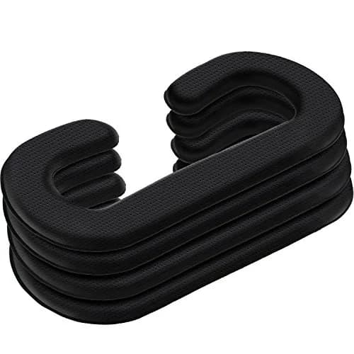 SATINIOR 4 Pack Face Pad Cover PU Leather Foam Headset Cushion | Breathable, Easy to Clean, Comfortable Fit thumbnail 1