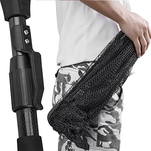 PLUSINNO 20"/52 cm Hoop Size 1.5M Telescopic Fishing Net | Catch and Release Landing Net with Belt Clip thumbnail 6