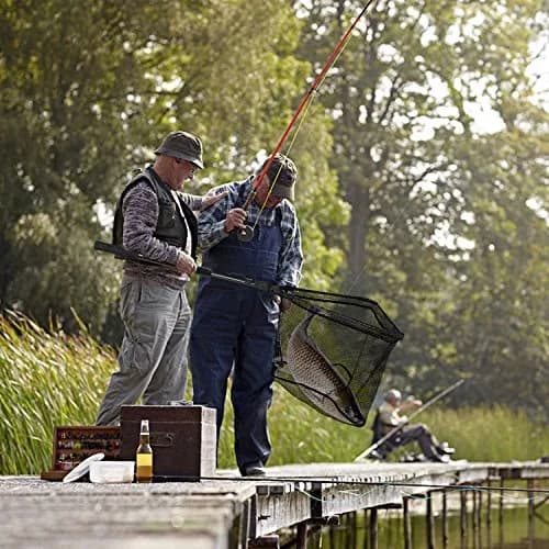 PLUSINNO 20"/52 cm Hoop Size 1.5M Telescopic Fishing Net | Catch and Release Landing Net with Belt Clip thumbnail 8