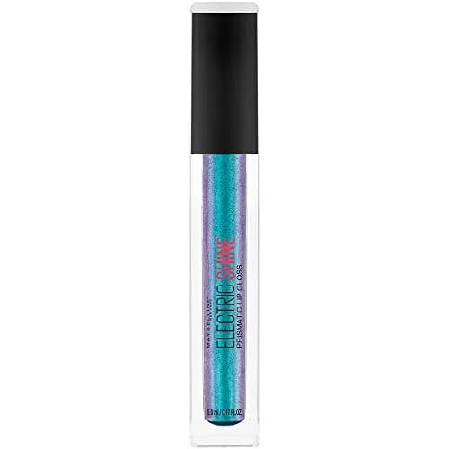 Maybelline New York Lip Studio Electric Shine Prismatic Lip Gloss Makeup, Electric Blue, 15ml (0.5 Fl Oz) | Holographic Shine thumbnail 1