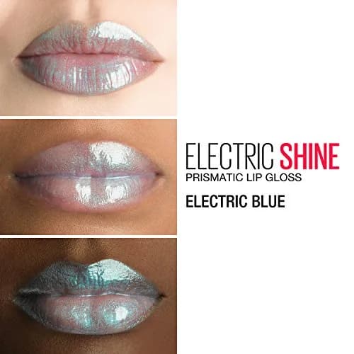 Maybelline New York Lip Studio Electric Shine Prismatic Lip Gloss Makeup, Electric Blue, 15ml (0.5 Fl Oz) | Holographic Shine thumbnail 6